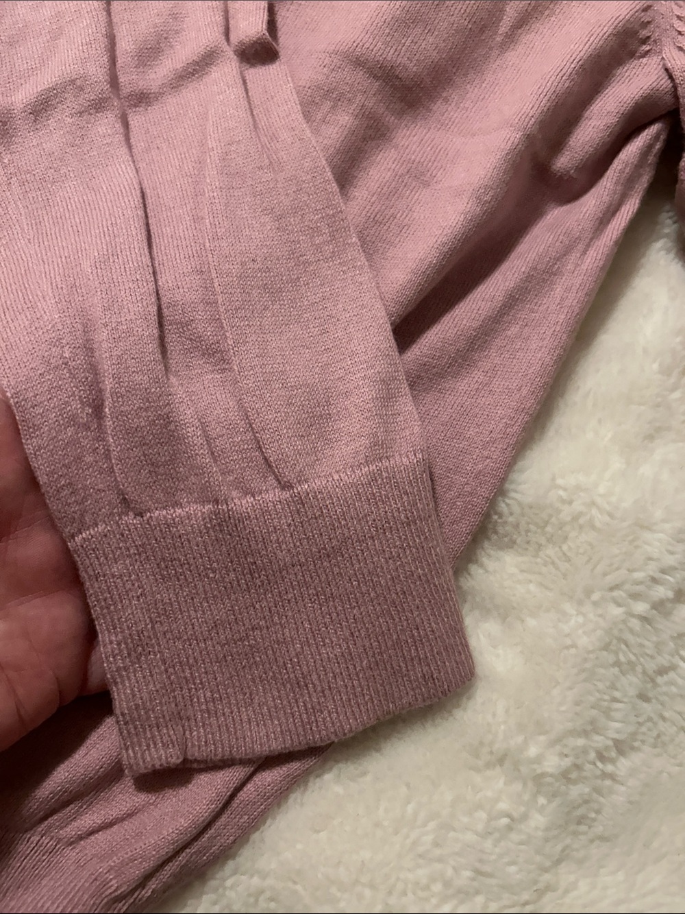 Michael Kors Light Pink Zip-Front Women's Sweater. NWOT. 12 - Picture 6 of 7